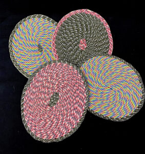 1 12 Dollhouse Oval Area Rugs Miniature Rugs Multi Color Rugs Brown