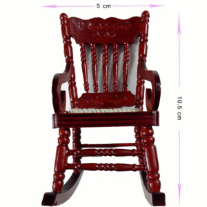 1 12 Scale Dollhouse Furniture Miniature Wooden Rocking Chair In Living