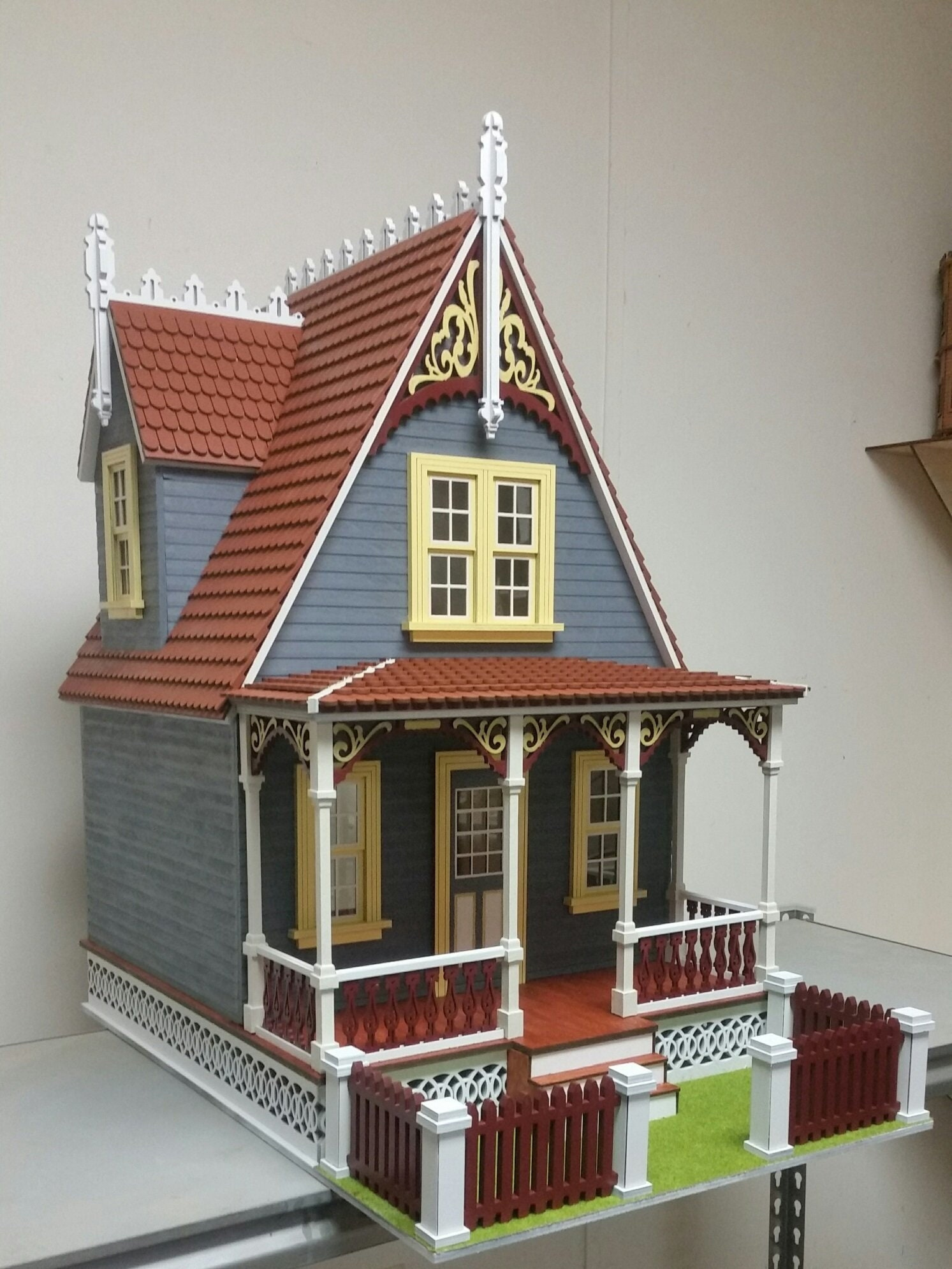 1 12 Scale Dollhouse Miniature Cottage Dollhouse KIT Anna Etsy