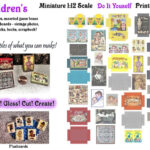 1 12 Scale Dollhouse Miniature Digital Download DIY Printable Etsy In