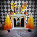 1 12 Scale Fireplace Haunted Dollhouse Mantle Miniature Etsy