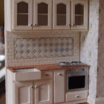 1 24 Scale Miniature Dollhouse Furniture Kit Chantilly Kitchen
