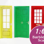 1 6 Doll Roombox Doors Barbie Dollhouse Doors 1 6 Scale Etsy