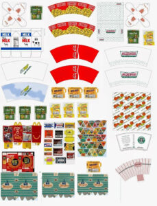 1000 Images About Miniature Fast Food Printables On Pinterest Doll