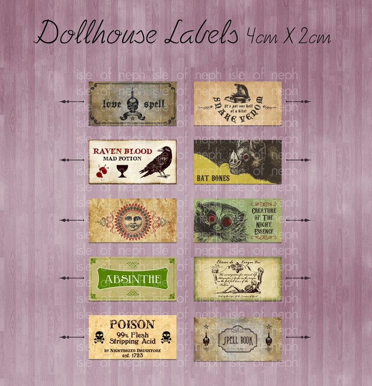 Free Mini Dollhouse Printables Wicca