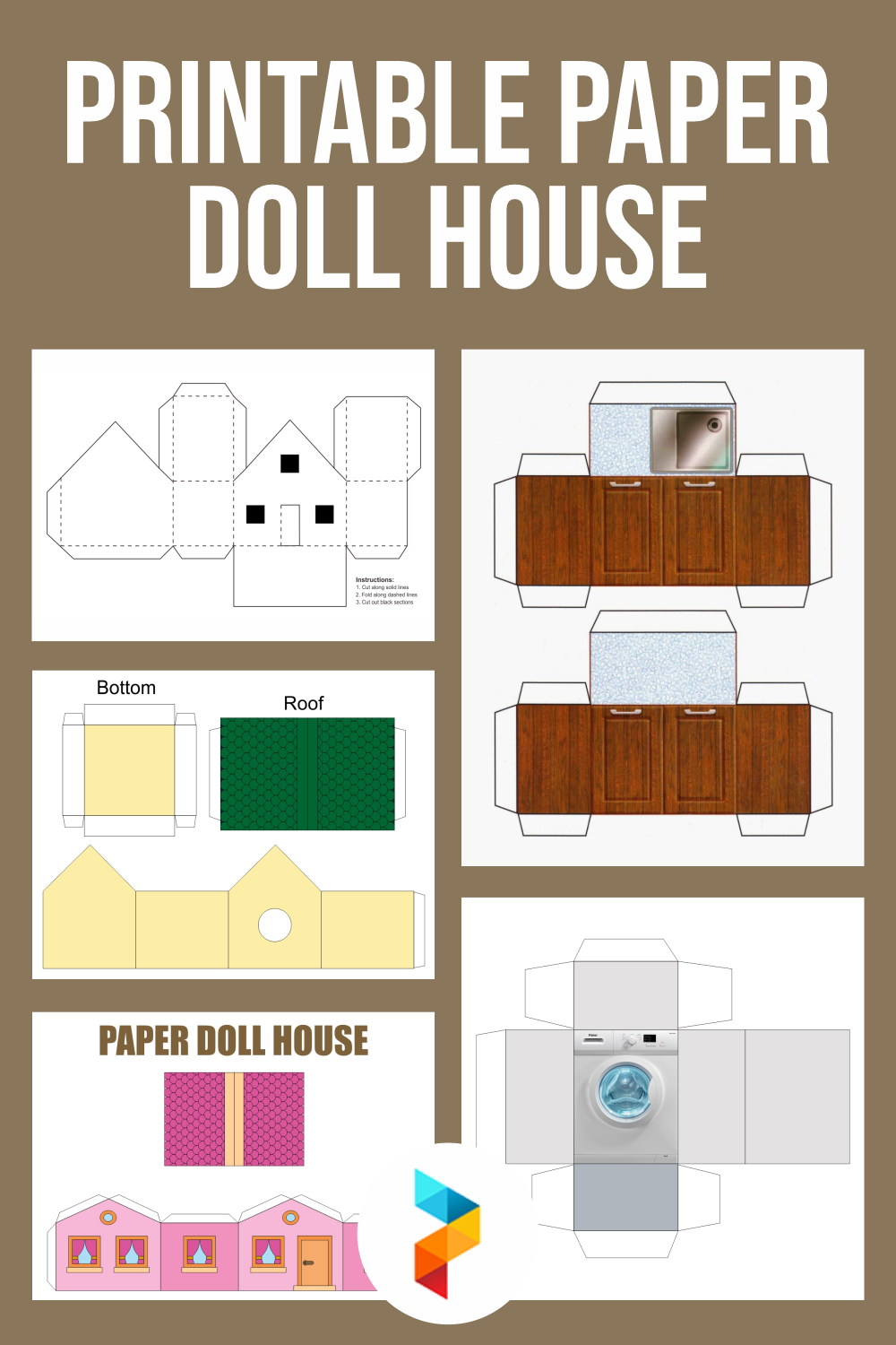 Dollhouse Printable Paper Patterns For Free
