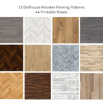 12 Dollhouse Wooden Flooring Patterns 12 A4 Printable Sheets Etsy