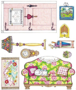 150 Best Paper Cut Out Doll House Furniture Images On Pinterest