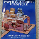 1981 Cut Assemble Paper Dollhouse Furniture American Colortype Co