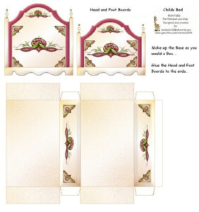 38 Best Dollhouse Bed Images On Pinterest Miniatures Paper Houses