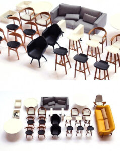 3D Printed Miniature Designer Furniture 3dprintingdiy Muebles Para