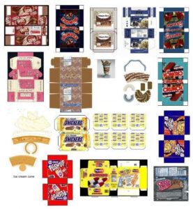 79 Best Dolls House Printables Food Drinks Ice Cream Images On