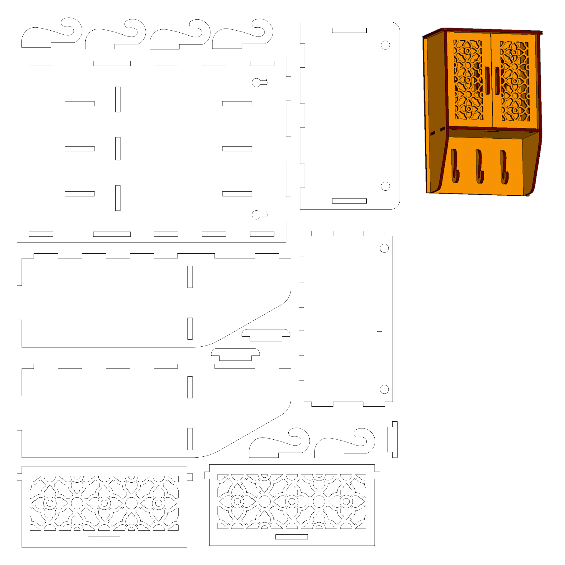 8 Best Printable Dollhouse Furniture Patterns Printablee