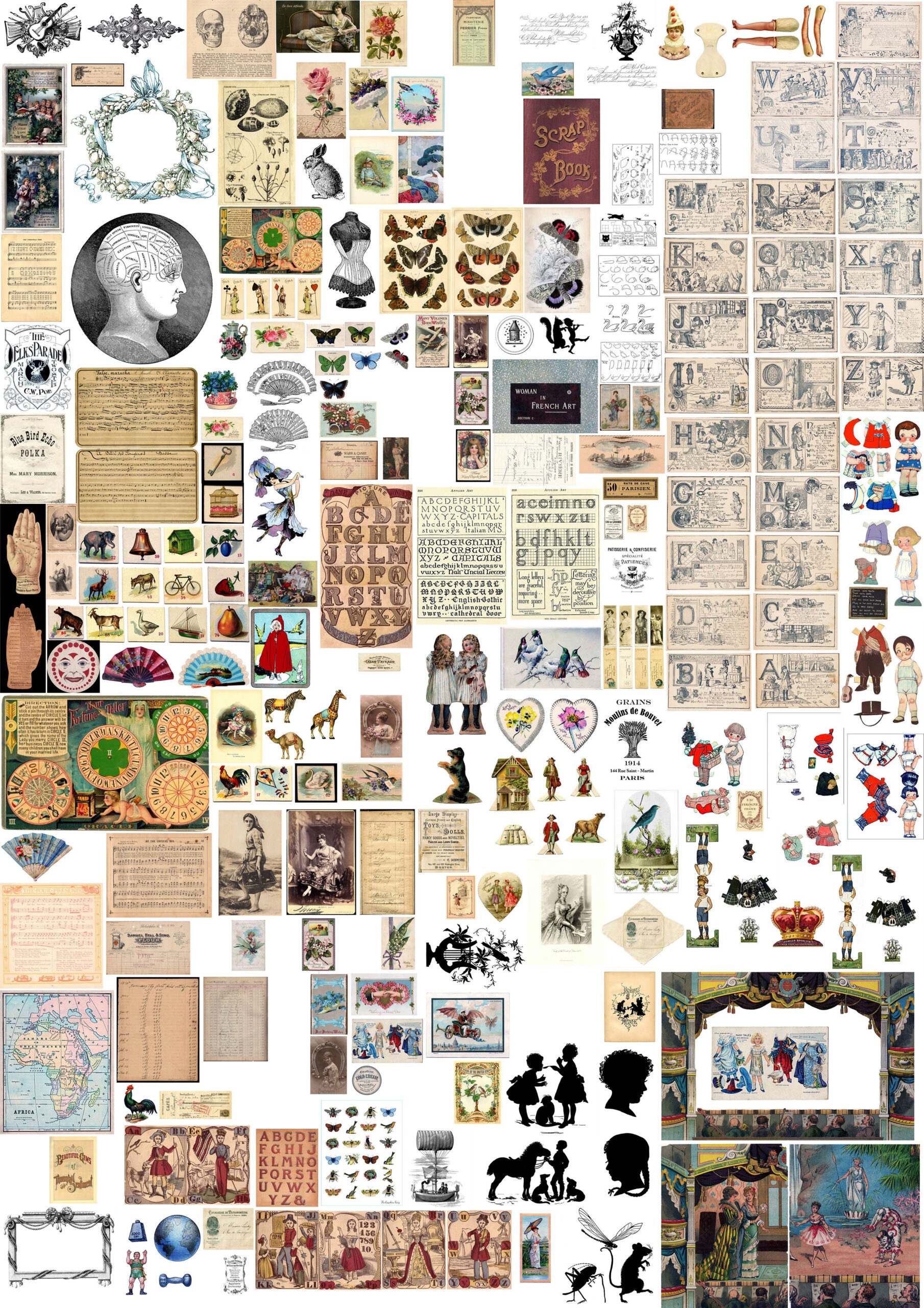 A Poster Of Miniature Printables Print Off At A3 Size For Victorian 