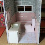 A Vintage Pink Bathroom For The Dollhouse Including World Of Tile