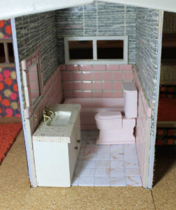 A Vintage Pink Bathroom For The Dollhouse Including World Of Tile