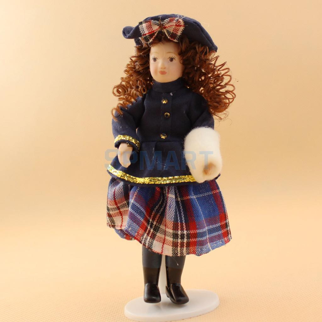 Aliexpress Buy 1 12 Scale Dollhouse People Miniature Little Girl 