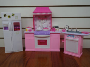 Barbie Size Dollhouse Furniture Kitchen Set EBay