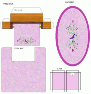 Bath Sets Butterfly Dreams Miniatures