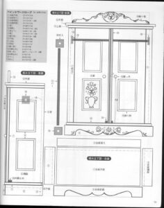 Bauern Schrank Puppenm bel Puppenhaus Puppenhaus Bauen