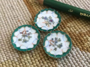 Bespaq Miniature Dollhouse 3 Porcelain China Dish Plates 218 EBay