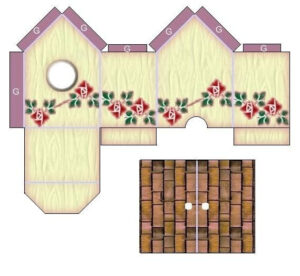 Birdhouse Box Paper Houses Putz Houses Dollhouse Printables