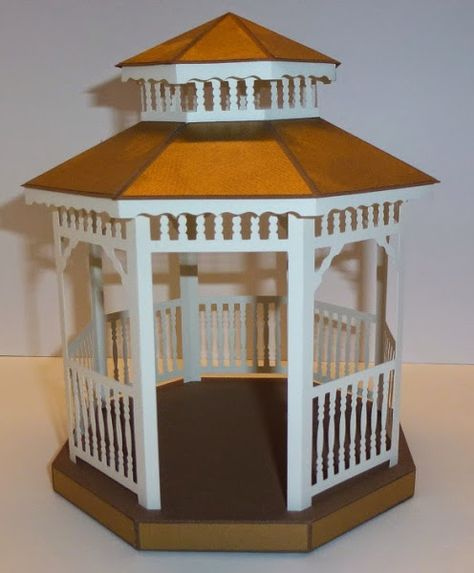 CASITA DE PAPEL Dollhouse Paper Gazebos By Monica Gazebo House 