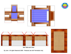 Chairbed Bed Table And Chair Printable Dollhouse Furnitu Flickr