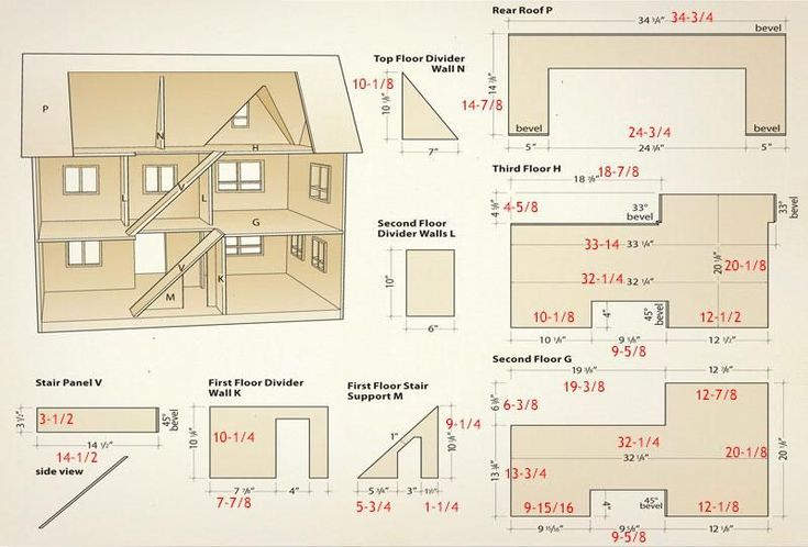 Free Printable Doll House Plan