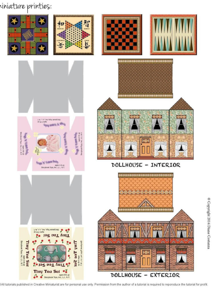 Creative Miniaturist Vol 1 No 2 Dollhouse Printables Miniature ...