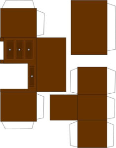 Desk Papercraft By Norgas MINIATURE FURNITURE APPLIANCES And