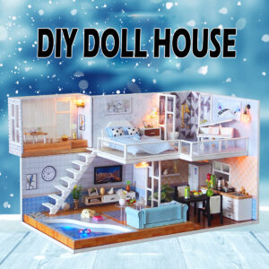 DIY Dollhouse Kit For Adults Miniatures Loft Model Wife Girl Friend