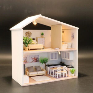 DIY Easy MSD Wooden Dollhouse Model Two Storey House Furniture Etsy