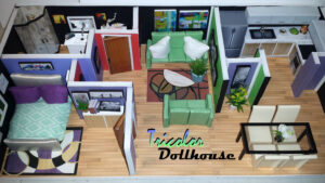 DIY Miniature 1 12 Scale Tricolor Dollhouse With Images Dollhouse