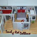 DIY Miniature Modern 1 12 Scale Touch Of Red Dollhouse Doll House