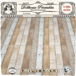 DOLLHOUSE 1 12 Miniature Printable FLOORING Weathered Wood Etsy