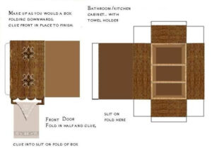 Dollhouse Bathroom Furniture Paper Doll House Furniture