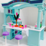 Dollhouse Doll Furniture Barbie Size Room Playset Toy House Kitchen Set
