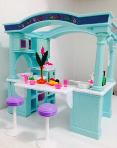 Dollhouse Doll Furniture Barbie Size Room Playset Toy House Kitchen Set