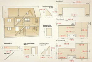 Dollhouse Doll House Plans Cardboard House Doll House