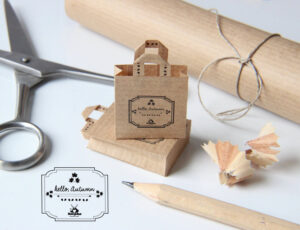 Dollhouse Miniature Accessories Set Of 2 Paper Bags