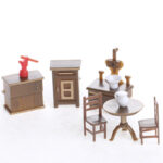 Dollhouse Miniature Furniture And Accessories Dining Room Miniatures