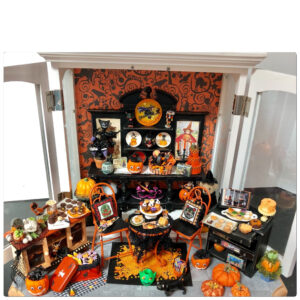 Dollhouse Miniature Halloween Dollhouse Halloween Halloween Shadow