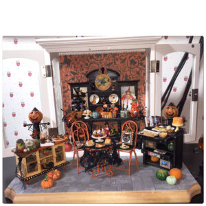 Dollhouse Miniature Halloween Dollhouse Halloween Halloween Shadow