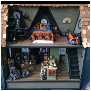 Dollhouse Miniature Halloween haunteddollhouse Dollhouse Miniature