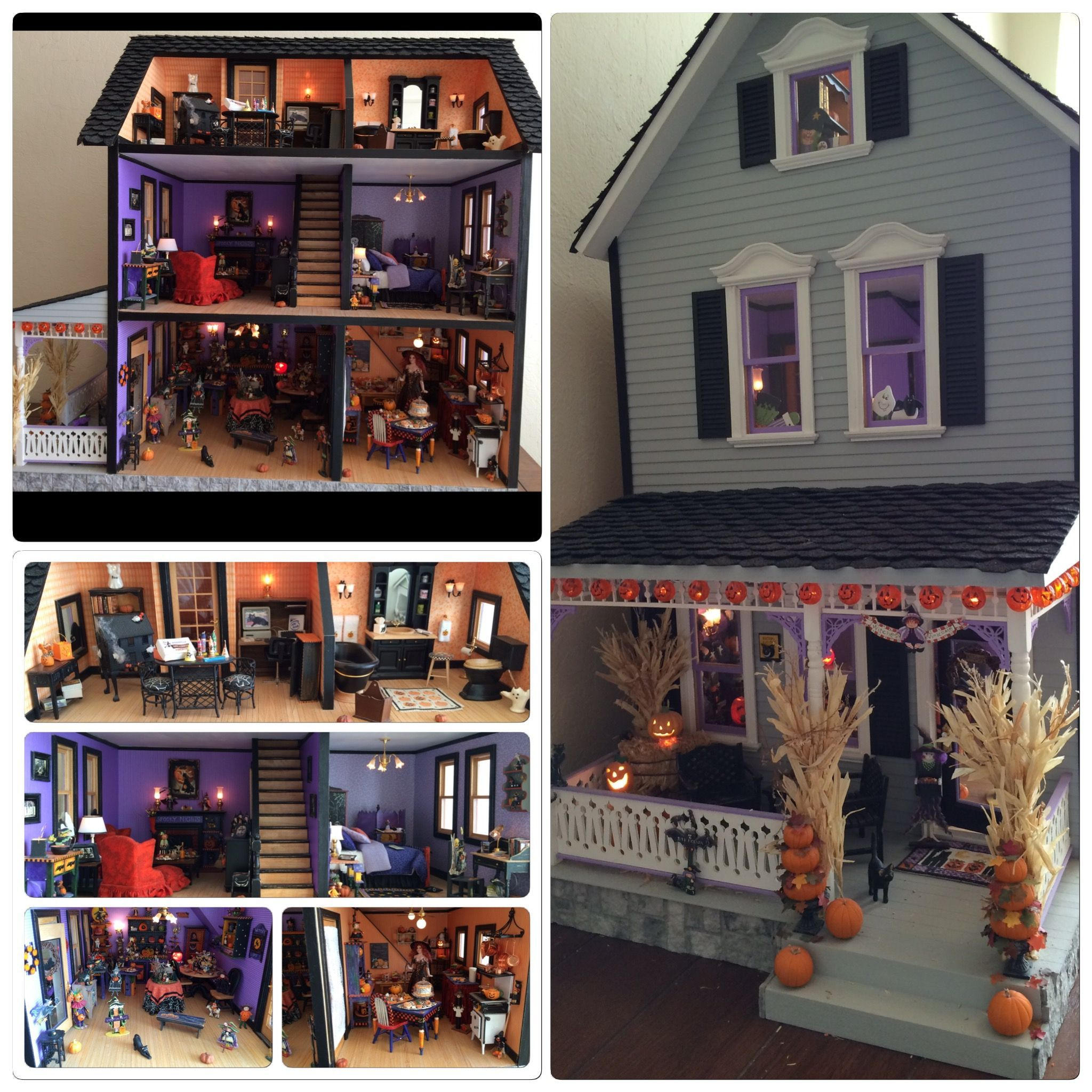 Dollhouse Miniature Halloween haunteddollhouse Dollhouse Miniature 