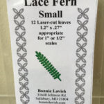 Dollhouse Miniature Laser Fern Leaves 1 Scale Kit By