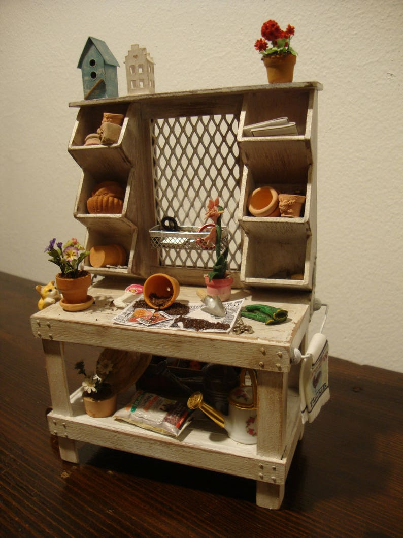 Dollhouse Miniature Multipurpose Table 1 12 Th Scale Etsy