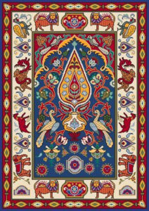 Dollhouse Miniature Needlepoint PATTERN Area Rug By ScarletSails