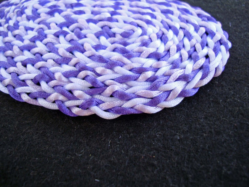 Dollhouse Miniature Oval Braided Rug Purple Lavender And Etsy